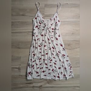 Garage Mini Dress With Cutout Cream & Rose Medium